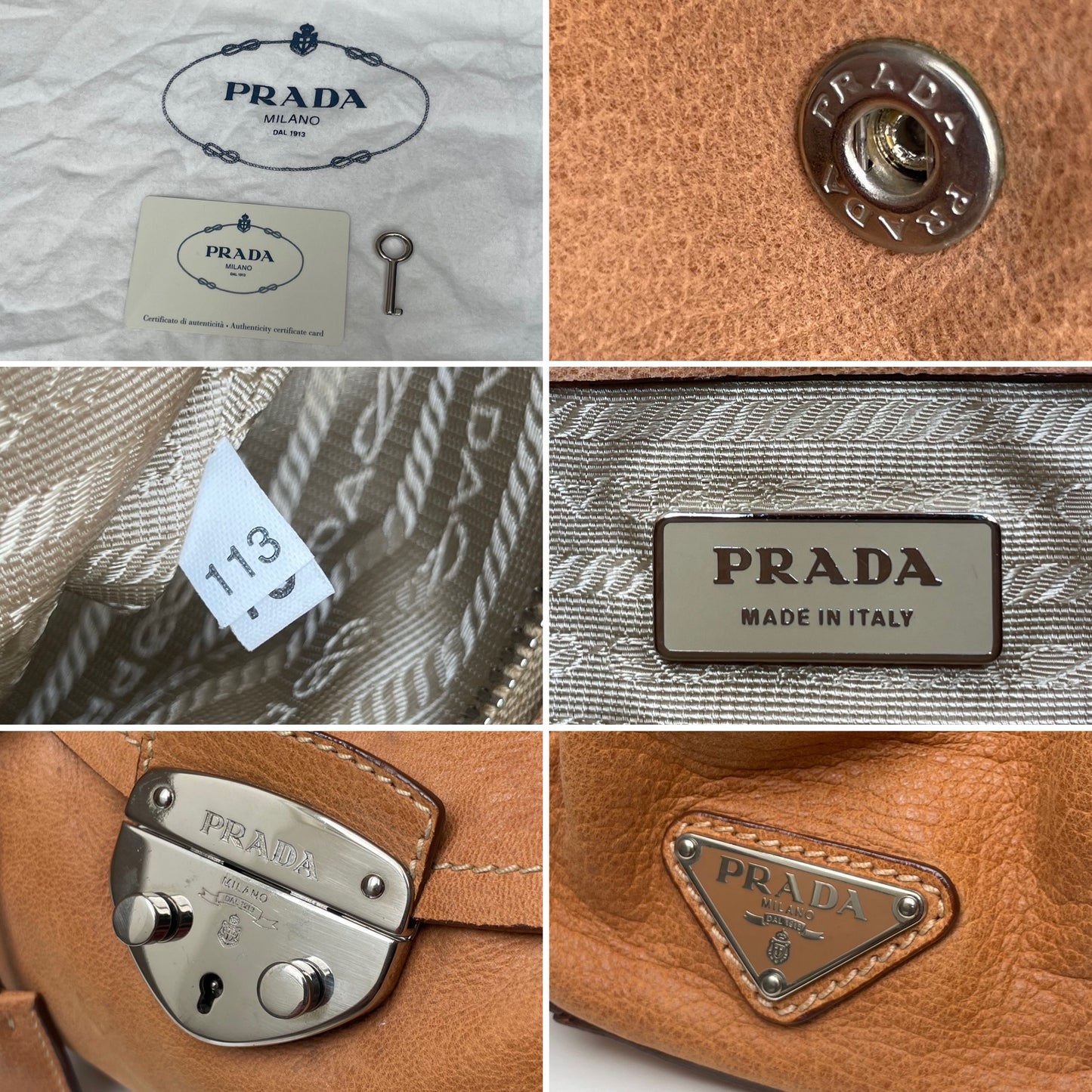 Prada Sound Lock Shoulder Bag