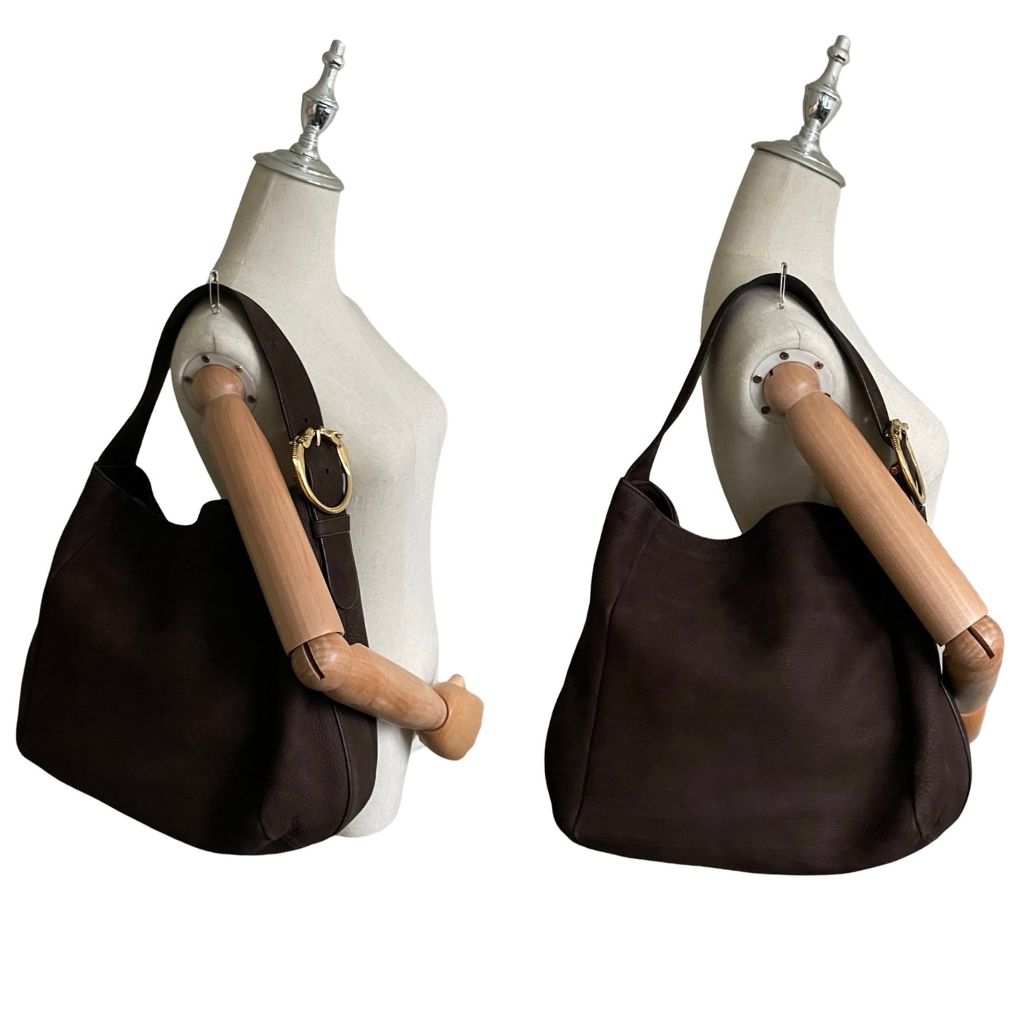 Gucci Ribot Horse Heads Hobo Nubuck