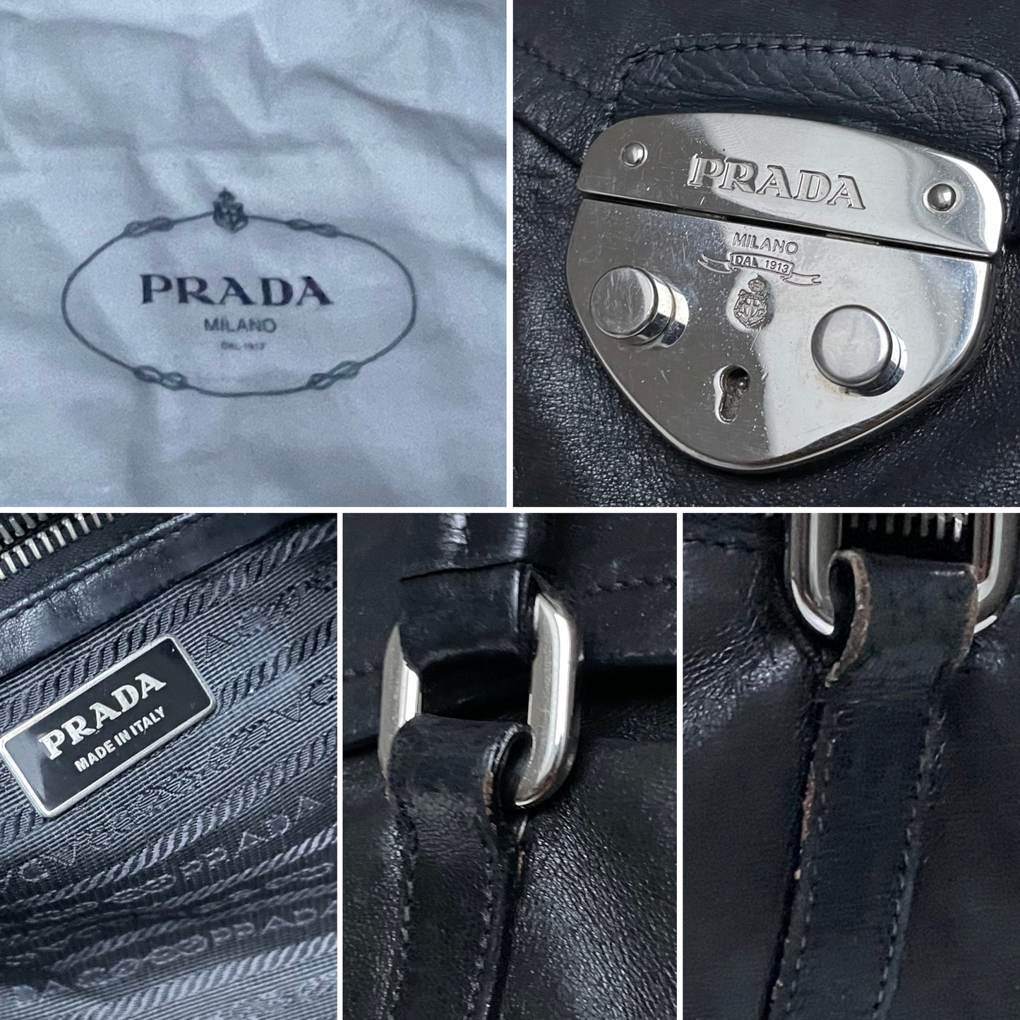 Prada Sound Lock Shoulder Bag