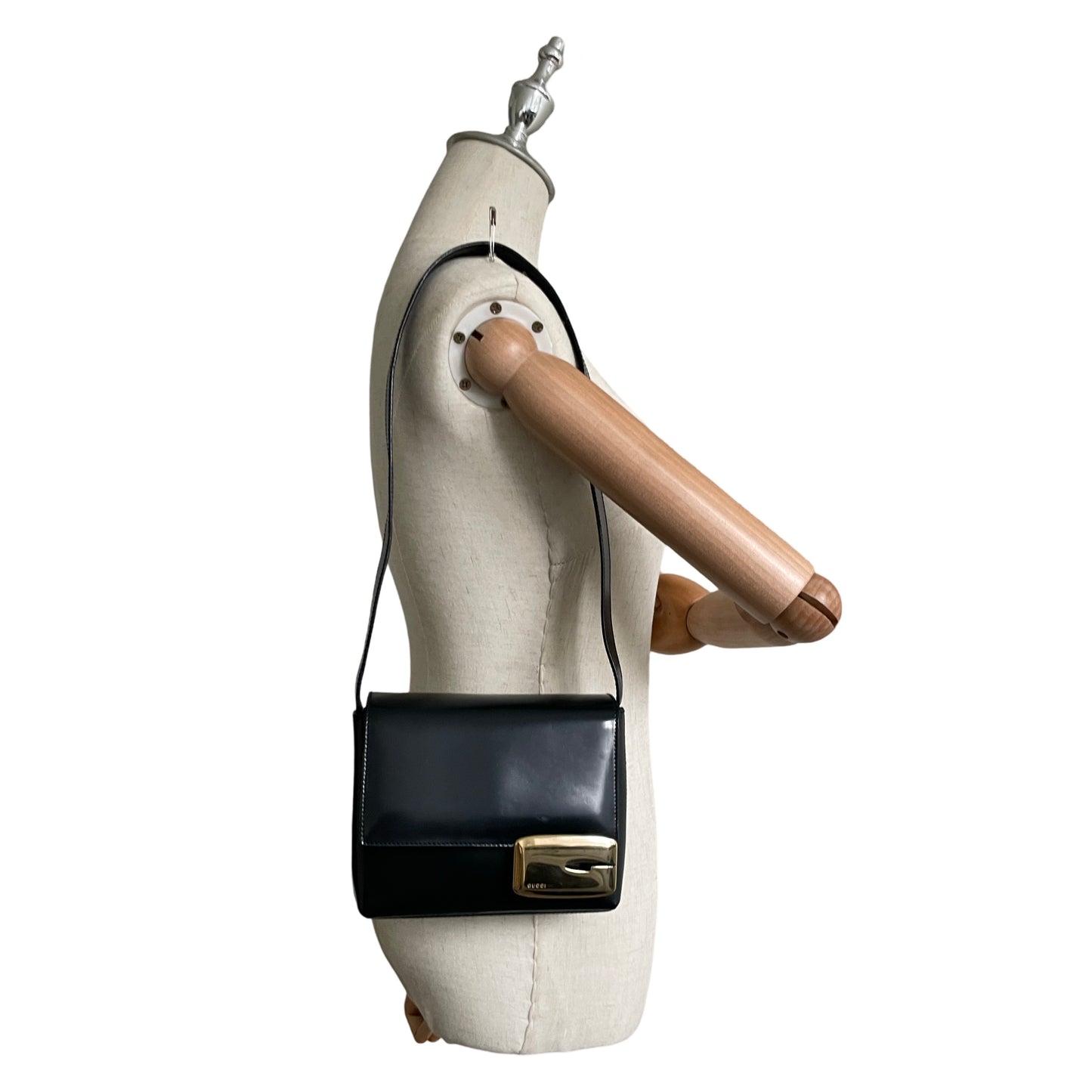 Gucci Patent Leather G Shoulder Bag