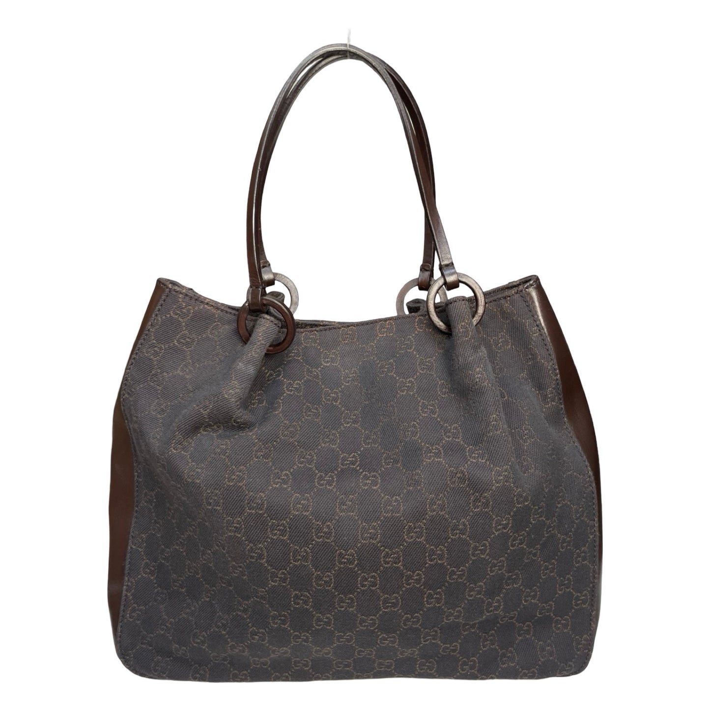 Gucci GG Brown Canvas Tote med pose
