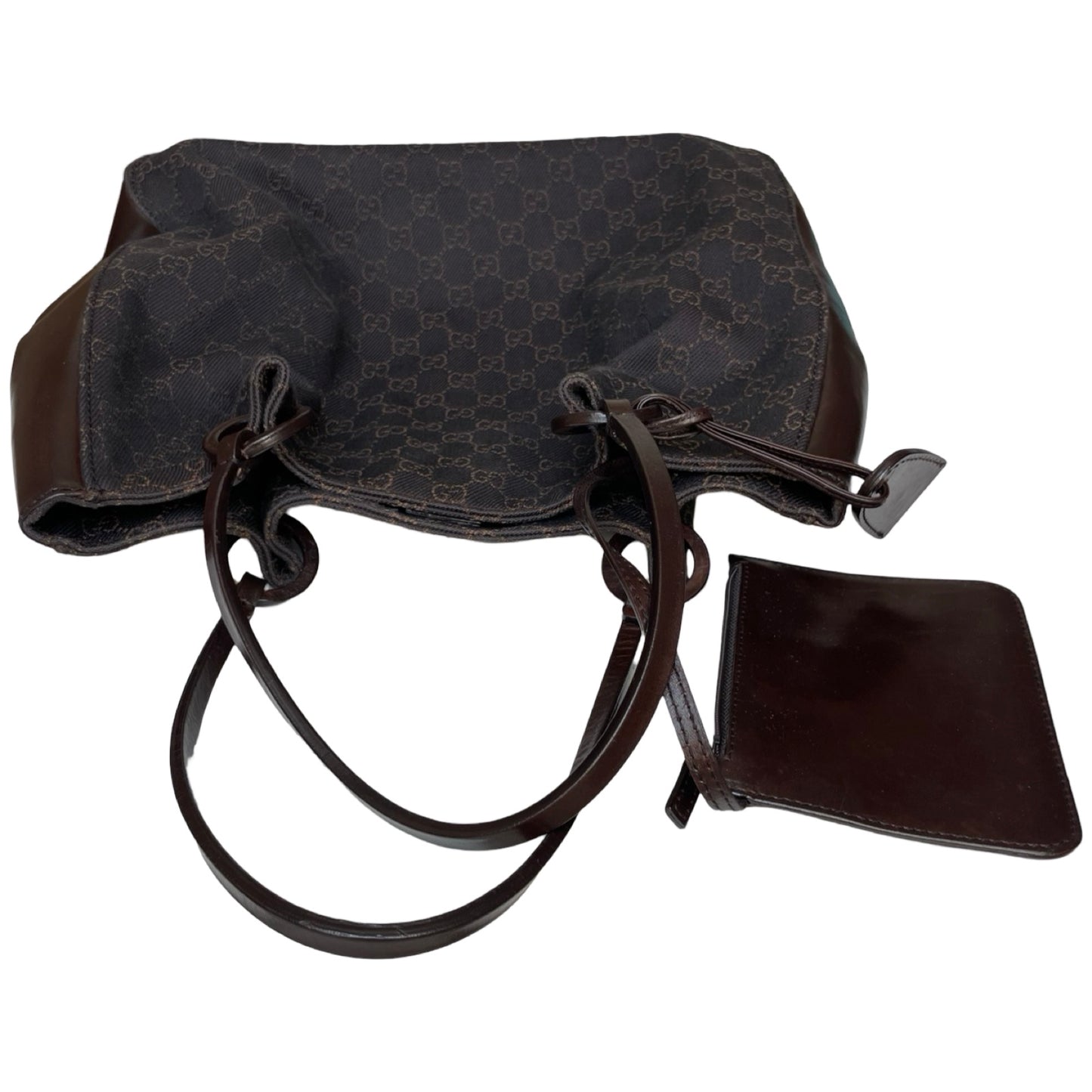 Gucci GG Brown Canvas Tote med pose