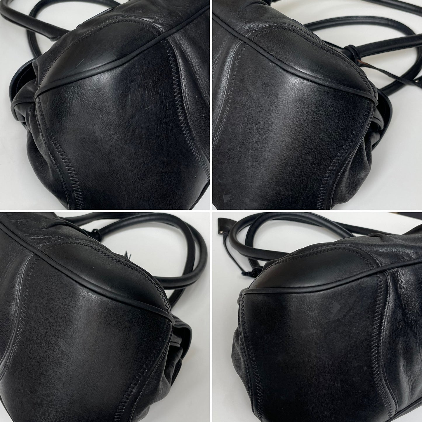 Prada Large Sound Lock Leather Shoulder Bag