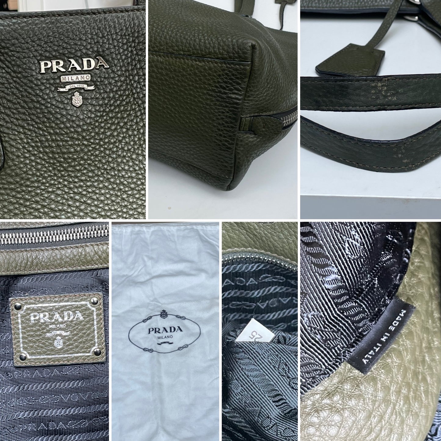 Prada Side Zip Tote