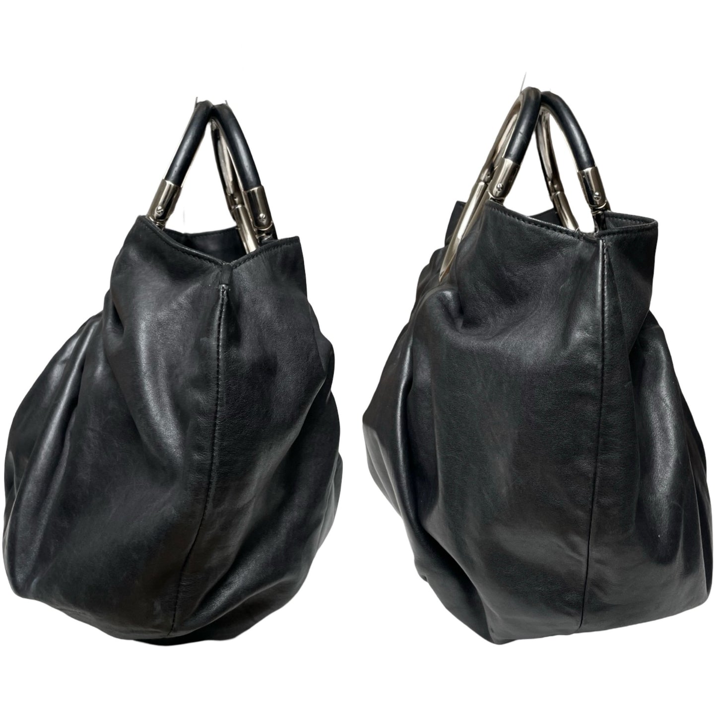 Christian Dior Soft Babe Black Leather Tote