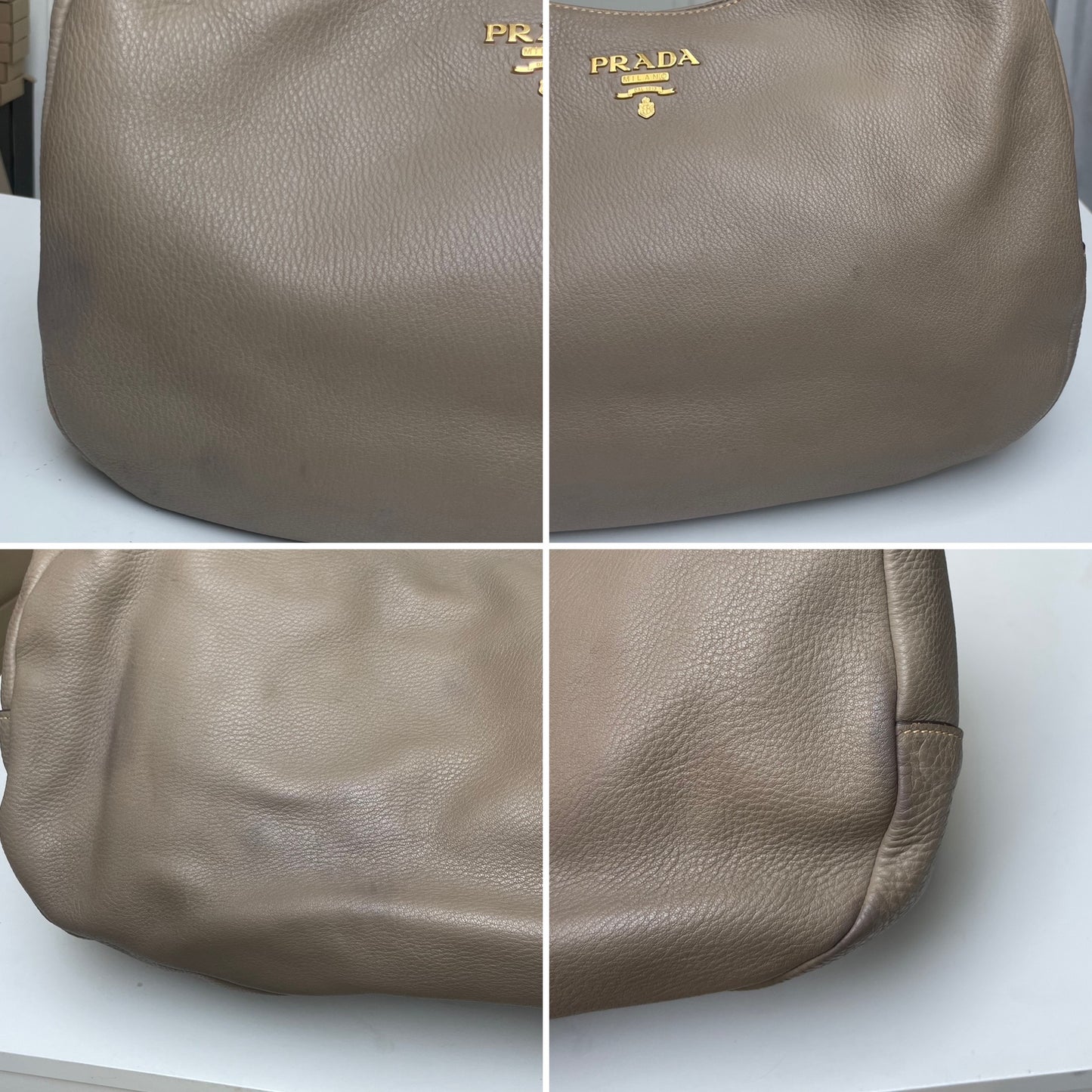 Prada Hobo Vitello Daino Bag