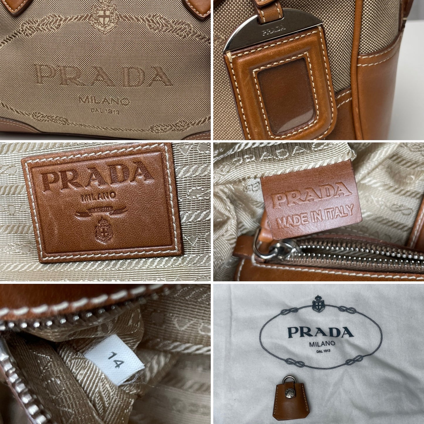 Prada Canvas Jacquard logotaske