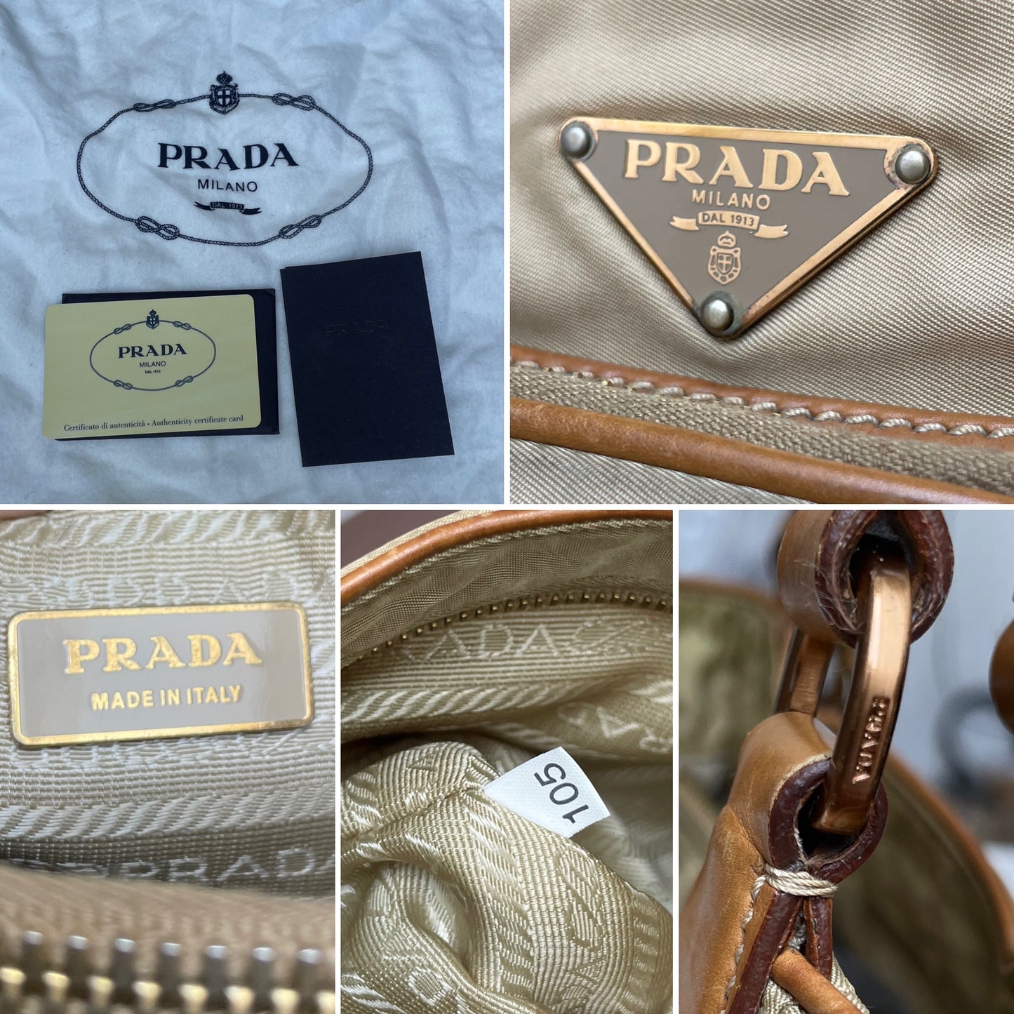 Prada Tessuto Pocket Shoulder Bag