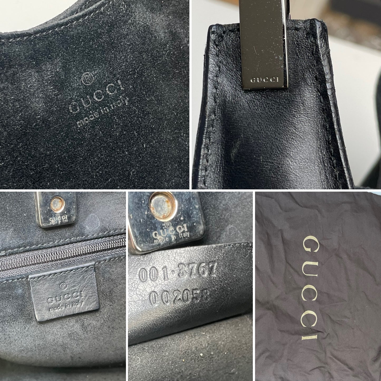 Gucci Leather Suede Hobo