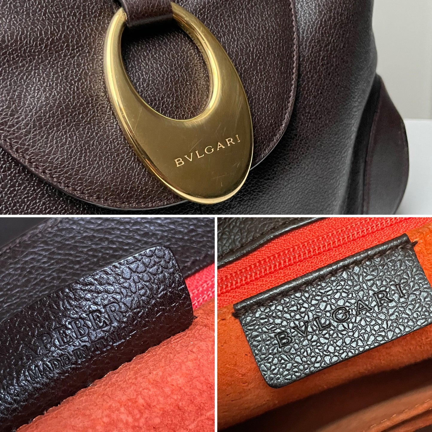 Bvlgari Front Ring One Shoulder Bag Hobo