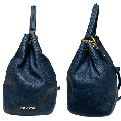 Miu Miu Navy Tote Bag