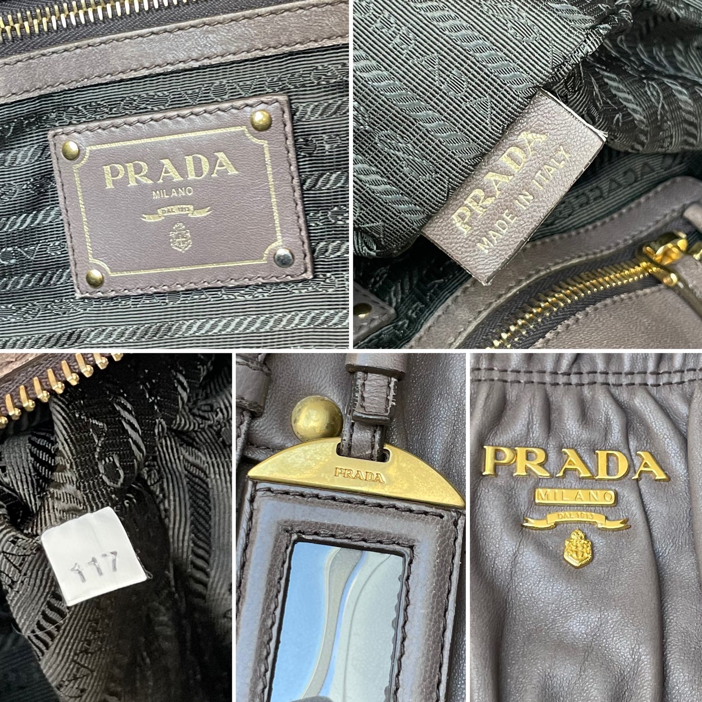 Prada Nappa Gaufre Shopping Tote Bag