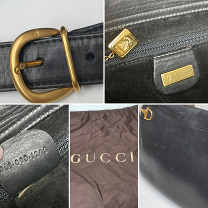 Gucci Vintage Horsebit Crossbody Shoulder Bag