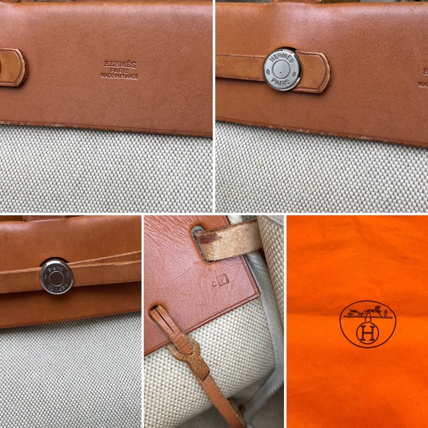 Hermès Herbag Cabas Toile GM