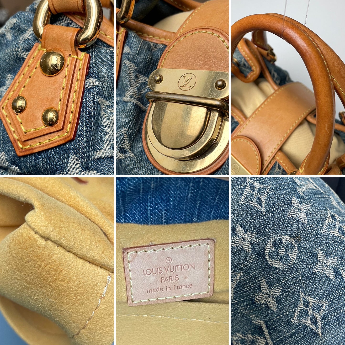 Louis Vuitton Denim Pleaty Bag