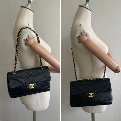 Chanel Quilted Lambskin 24K Gold Medium Single Flap Bag