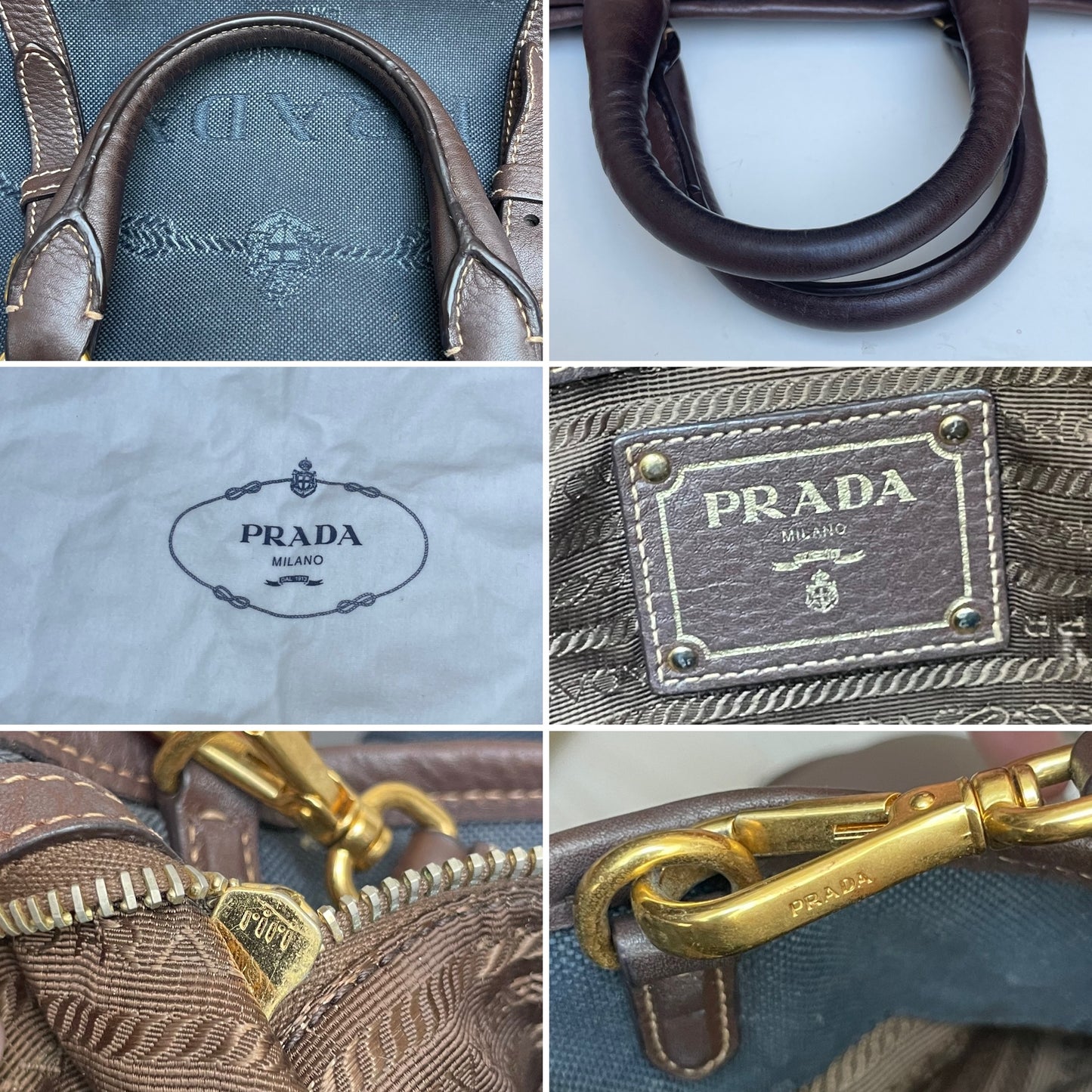 Prada Jacquard Logo Tote