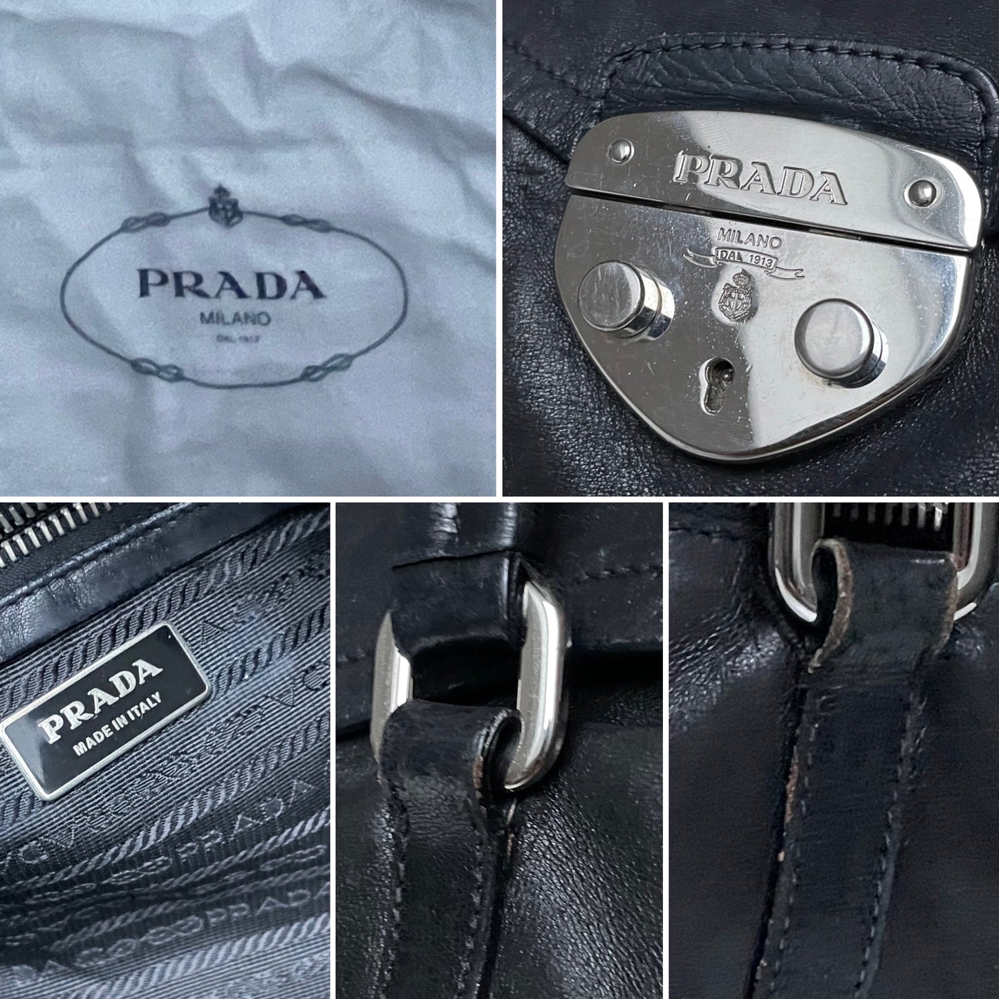 Prada Sound Lock skuldertaske