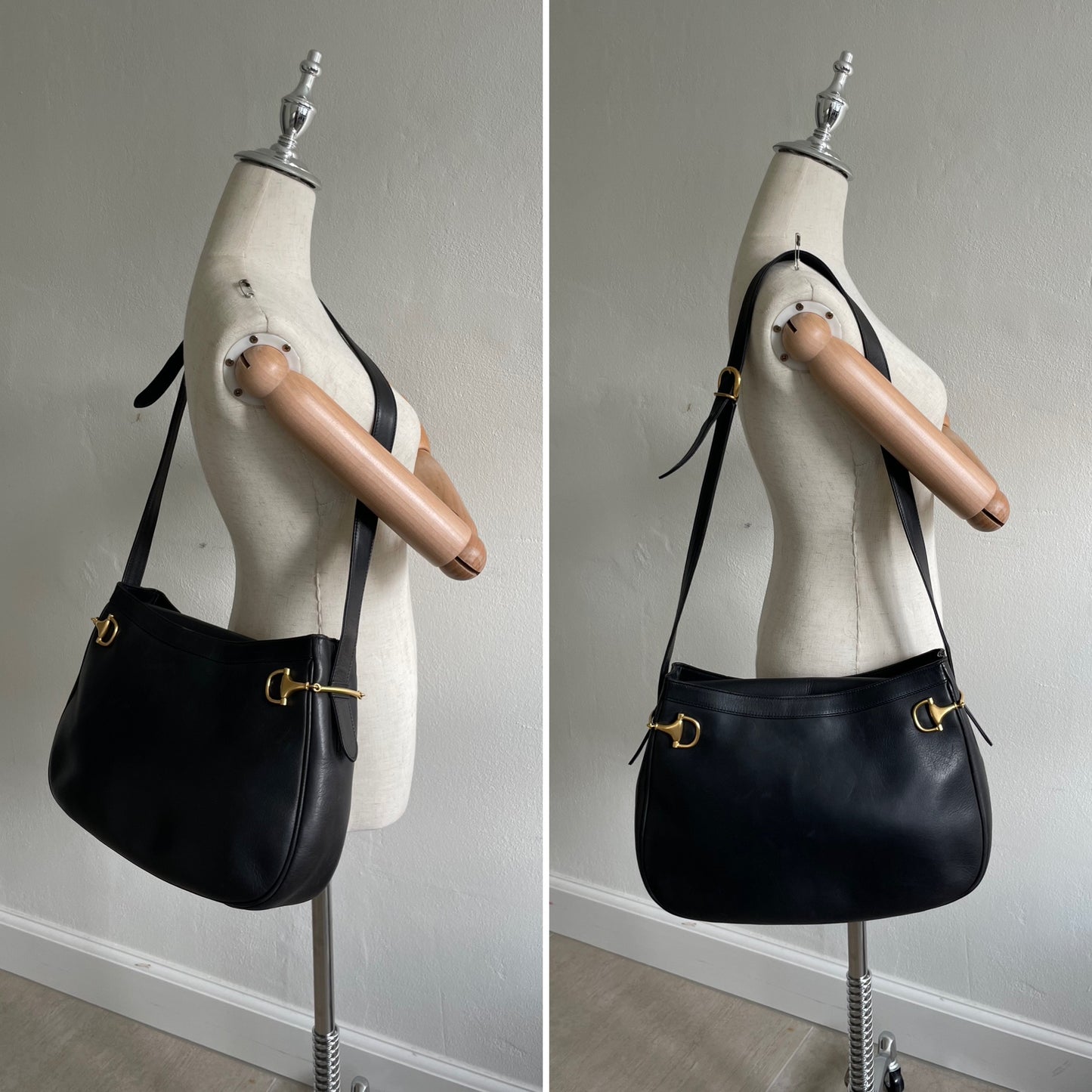 Gucci Vintage Horsebit Crossbody Shoulder Bag