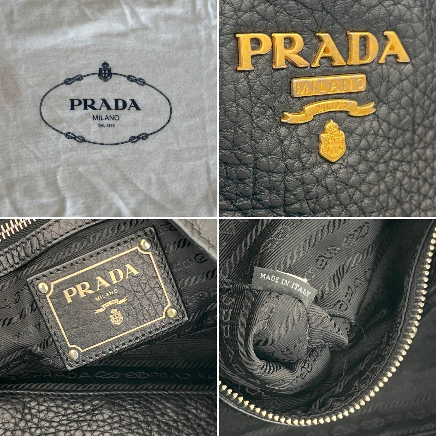 Prada Vitello Daino skuldertaske