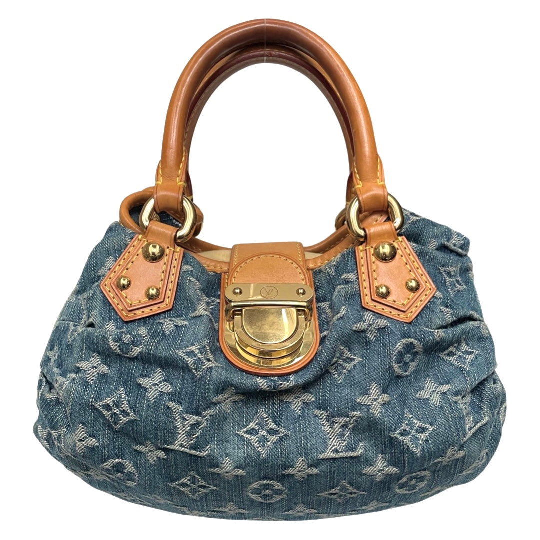 Louis Vuitton Denim Pleaty Taske