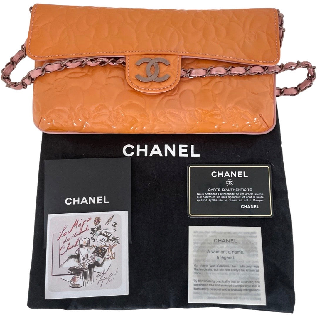 Chanel Camellia Patent Flap Taske 2003-2004