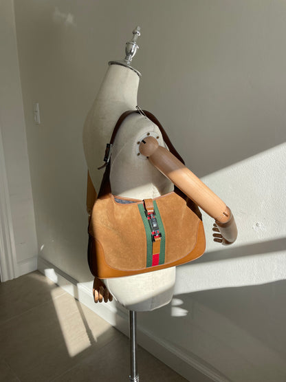 Gucci Vintage Jackie Suede Sherry Line