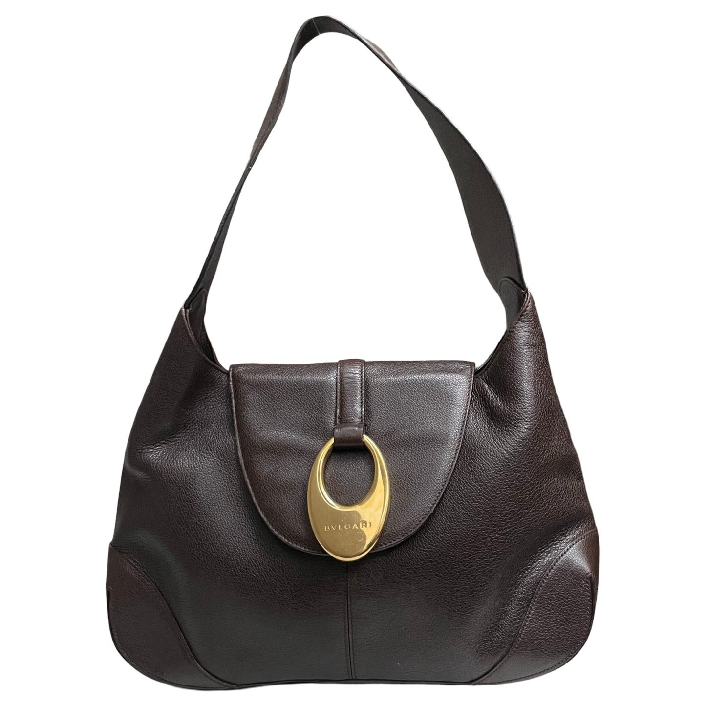 Bvlgari Front Ring One Shoulder Bag Hobo