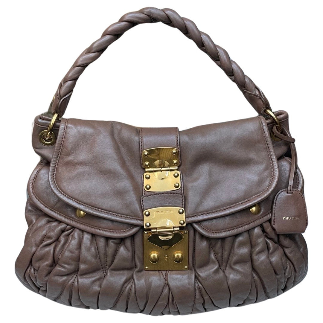 Miu Miu Coffer Matelass Hobo Taske