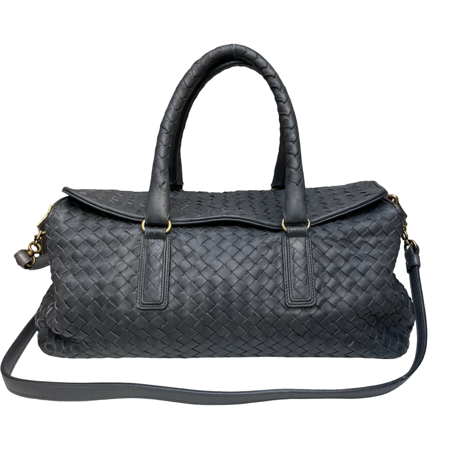 Bottega Veneta Intrecciato Boston Duffle Bag