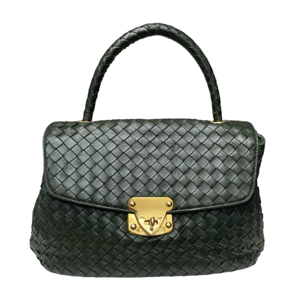 Bottega Veneta Intrecciato Turn Lock håndtaske