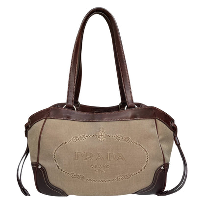 Prada Canvas Jacquard logotaske