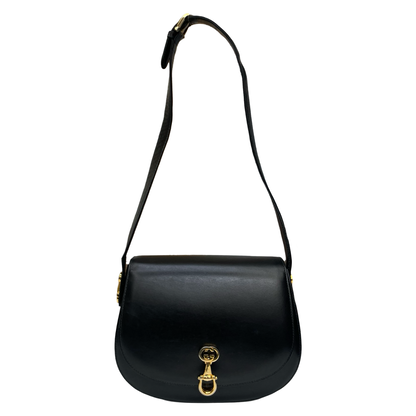 Gucci Vintage Horsebit Leather Shoulder Bag