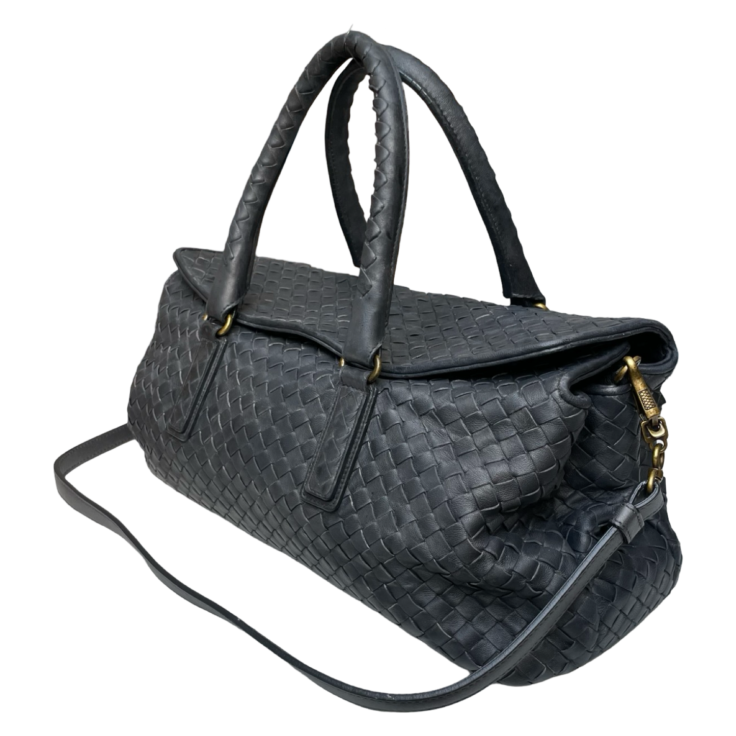 Bottega Veneta Intrecciato Boston Duffle Bag