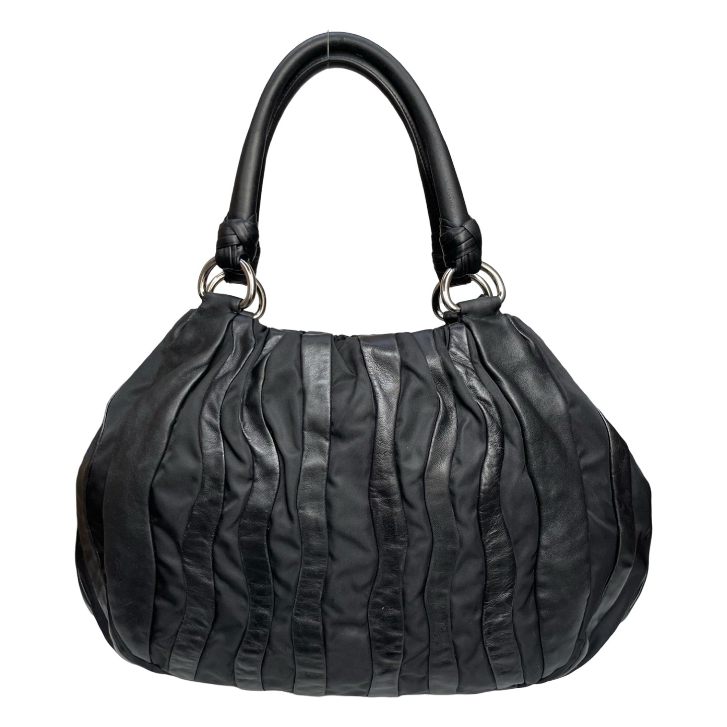 Prada Nappa Leather Waves Hobo